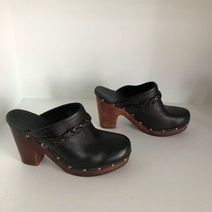 Ugg heeled mules